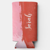 Neon Modern Pool Party Bachelorette Selters Dosenkühler (Rückseite)