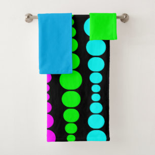 Neon Modern Rectangle Badetuch Set