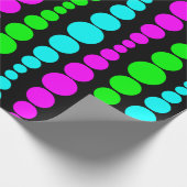 Neon Modern Rectangle Geschenkpapier (Ecke)
