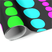 Neon Modern Rectangle Geschenkpapier (Rolleneckpunkt)