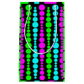 Neon Modern Rectangle Kleine Geschenktüte (Vorderseite)