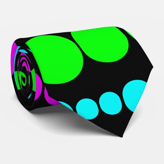 Neon Modern Rectangle Krawatte (Gerollt)