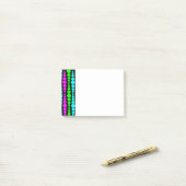 Neon Modern Rectangle Post-it Klebezettel (Auf Schreibtisch)