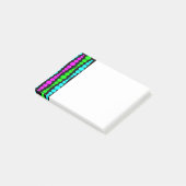 Neon Modern Rectangle Post-it Klebezettel (angewinkelt)