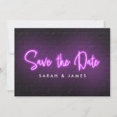 Neon Modern Save the Date (Vorderseite)