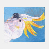 Neon Mohawk - Cockatoo Fleecedecke (Vorderseite (Horizontal))