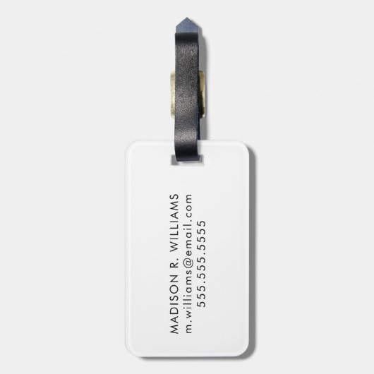 Neon Mohawk - Cockatoo Gepäckanhänger (Rückseite vertikal)