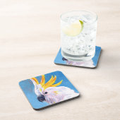 Neon Mohawk - Cockatoo Getränkeuntersetzer (Rechte Seite)