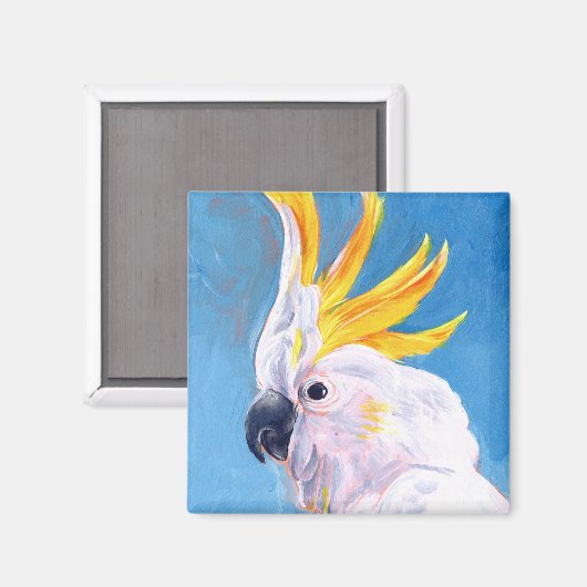 Neon Mohawk - Cockatoo Magnet (Vorderseite/Rückseite)