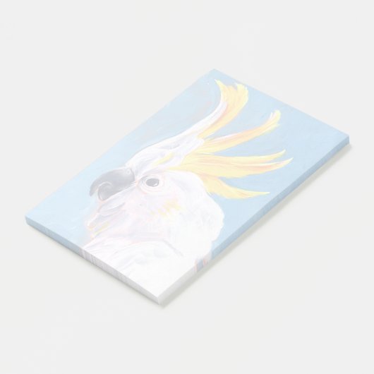 Neon Mohawk - Cockatoo Post-it Klebezettel (angewinkelt)
