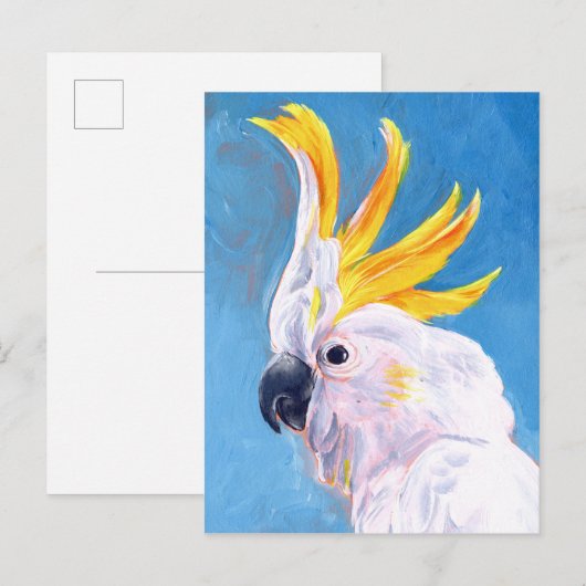 Neon Mohawk - Cockatoo Postkarte (Vorne/Hinten)