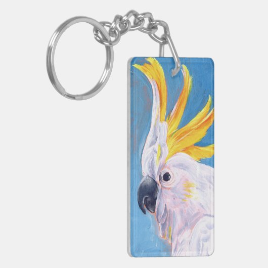 Neon Mohawk - Cockatoo Schlüsselanhänger (Vorderseite links)