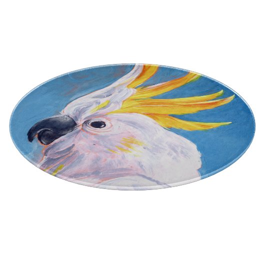 Neon Mohawk - Cockatoo Schneidebrett (Ecke)