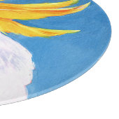 Neon Mohawk - Cockatoo Schneidebrett (Ecke)