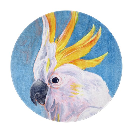 Neon Mohawk - Cockatoo Schneidebrett (Vorderseite)