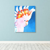 Neon Mohawk - Pink Cockatoo Leinwanddruck (Insitu (Holzboden))
