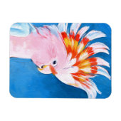 Neon Mohawk - Pink Cockatoo Magnet (Horizontal)