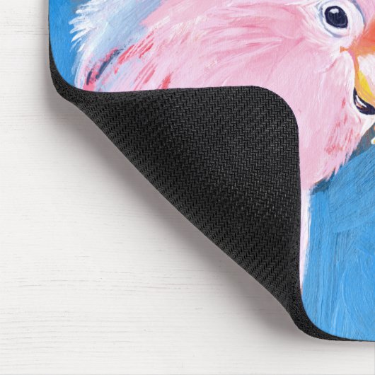 Neon Mohawk - Pink Cockatoo Mousepad (Ecke)