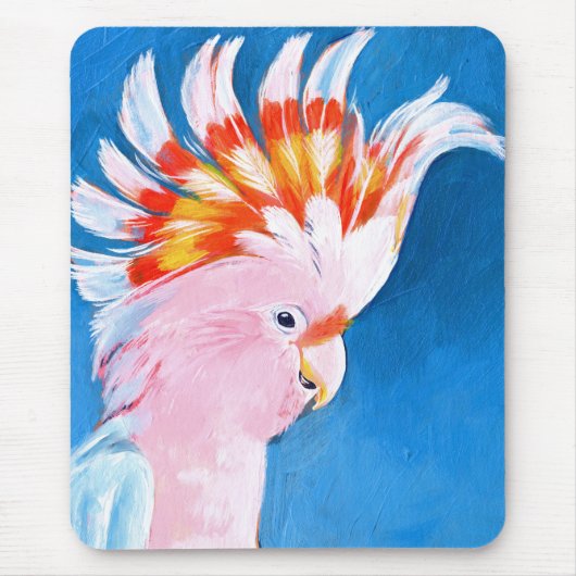 Neon Mohawk - Pink Cockatoo Mousepad (Vorne)