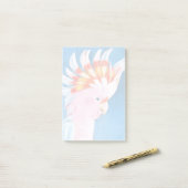 Neon Mohawk - Pink Cockatoo Post-it Klebezettel (Auf Schreibtisch)