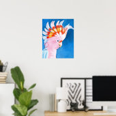Neon Mohawk - Pink Cockatoo Poster (Heimbüro)