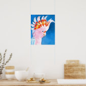 Neon Mohawk - Pink Cockatoo Poster (Küche)