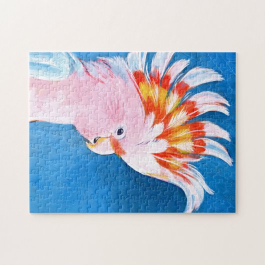 Neon Mohawk - Pink Cockatoo Puzzle (Horizontal)