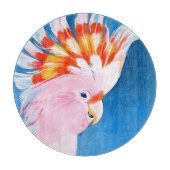 Neon Mohawk - Pink Cockatoo Schneidebrett (Vorderseite)
