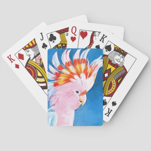 Neon Mohawk - Rosa Cockatoo Spielkarten (Rückseite)