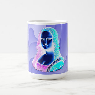 Neon-Mona-Lisa Kaffeetasse