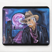 Neon-Mond-Gemälde von Alfred Fox Mousepad (Vorne)