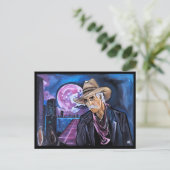 Neon-Mond-Gemälde von Alfred Fox Postkarte (Stehend Vorderseite)