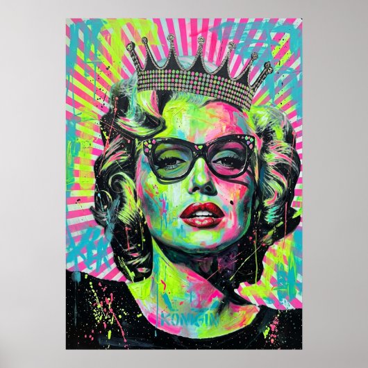 Neon Monroe Poster (Vorne)