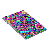 Neon Monster Bugs Notizblock (Rechte Seite)