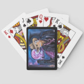 Neon Moon Painting by Alfred Fox Spielkarten (Rückseite)