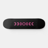 Neon-Moon-Phasen Skateboard (Horizontal)