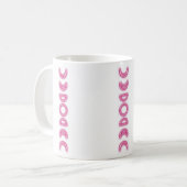 Neon Moon Phases Kaffeetasse (Vorderseite Links)