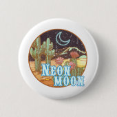 Neon Moon Retro Western Button (Vorderseite)