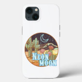 Neon Moon Retro Western Case-Mate iPhone Hülle (Rückseite)