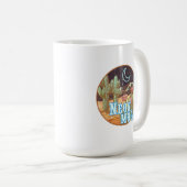 Neon Moon Retro Western Kaffeetasse (VorderseiteRechts)