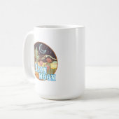 Neon Moon Retro Western Kaffeetasse (Vorderseite Links)