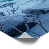 Neon Moose Boreal Grid Poster (Ecke)