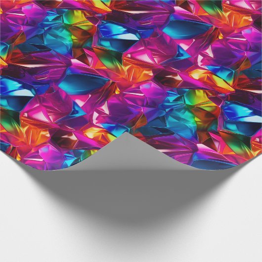 Neon Mosaic Magic Geschenkpapier (Ecke)