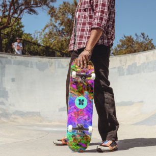 Neon-Mosaik-Abstrakt Dd Marke Personalisiert Skateboard