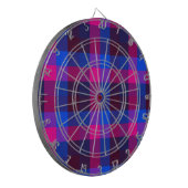 Neon-Mosaikfusion Dartscheibe (Vorderseite Links)