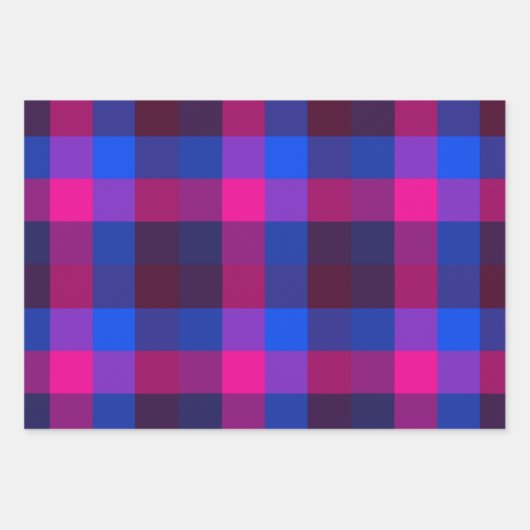 Neon-Mosaikfusion Geschenkpapier Set (Vorderseite)