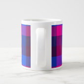 Neon-Mosaikfusion Jumbo-Tasse (Rückseite)
