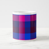 Neon-Mosaikfusion Jumbo-Tasse (Vorderseite)