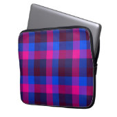 Neon-Mosaikfusion Laptopschutzhülle (Vorderseite Links)