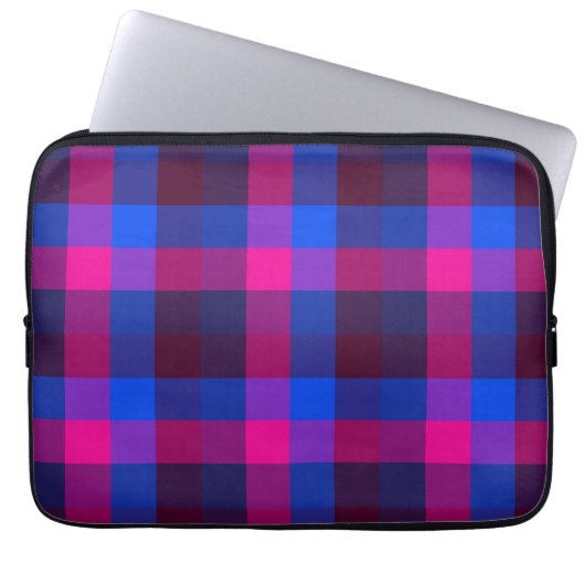 Neon-Mosaikfusion Laptopschutzhülle (Vorderseite)